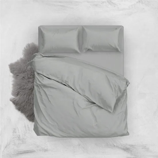 Lenjerie de pat Relaxe Home Soft Dreams Grey (2 persoane EURO/Ranfors)