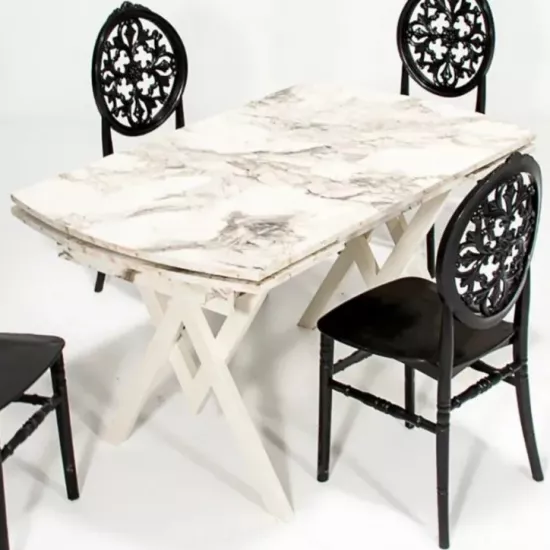 Masă pentru bucătărie Moda Life Castella, White