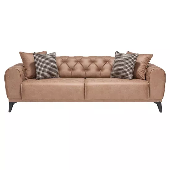 Canapea dreaptă Moda Life Milano 3 locuri, Brown