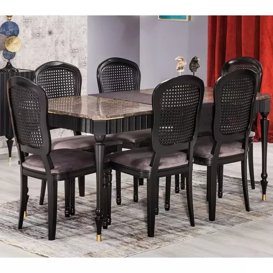 Набор мебели Modalife Urla + 6 стульев, 160x93x75