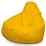 Fotoliu tip sac Because Original Bean Bag, Yellow