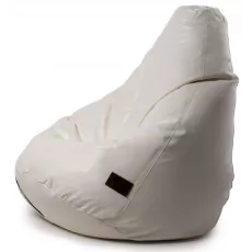 Fotoliu tip sac Because Original Bean Bag, White