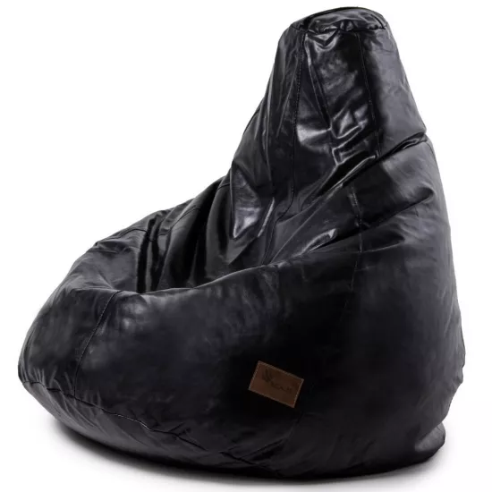 Fotoliu tip sac Because Original Bean Bag, Black
