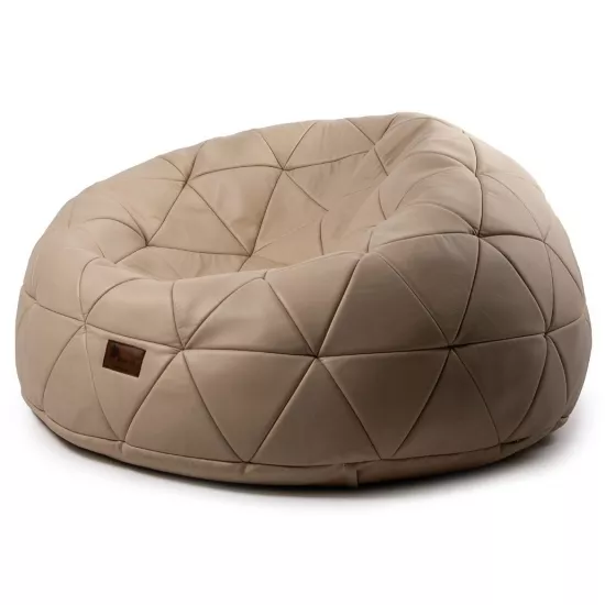 Fotoliu tip sac Because Royal Bean Bag, Beige