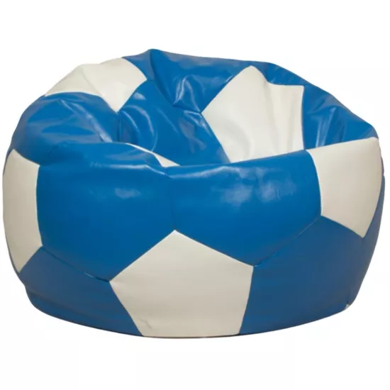 Кресло мешок Because Ball, Blue/White