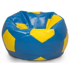 Fotoliu tip sac Because Ball, Blue/Yellow