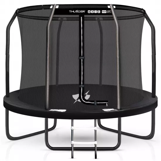 Trambulină Thunder Elite 8FT, 244 cm, plasă interioară, Black