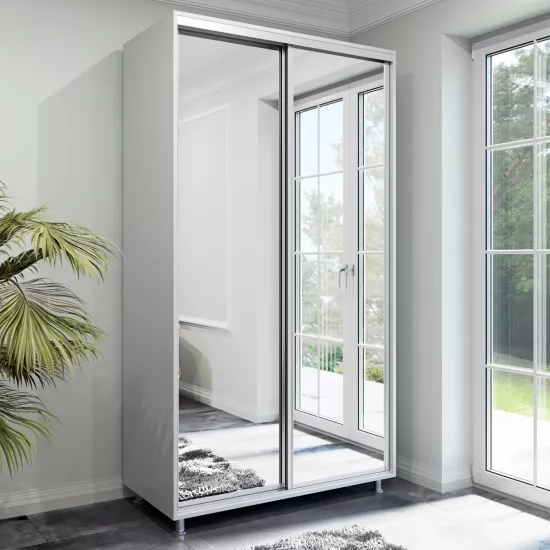 Dulap glisant Arta Mobilei Armadio S1210 AM01, 121x230x60 cm,, Gri