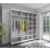 Dulap glisant Arta Mobilei Armadio S1780 AM03, 178x230x60 cm,, Gri
