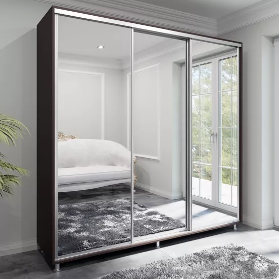 Dulap glisant Arta Mobilei Armadio W1780 AM11, 178x230x60 cm,, Wenge