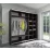 Dulap glisant Arta Mobilei Armadio W1780 AM11, 178x230x60 cm,, Wenge