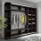 Dulap glisant Arta Mobilei Armadio W2080 AM15, 208x230x60 cm,, Wenge