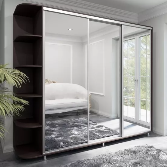 Dulap glisant Arta Mobilei Armadio W2520 AM16, 252x230x60 cm,, Wenge