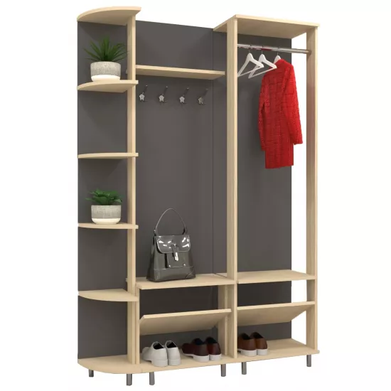 Прихожая Arta Mobilei Open 1.2.4 AM49 (152 см), Sonoma/Grafit