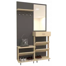Прихожая Arta Mobilei Open 2.5 AM59 (120 см), Sonoma/Grafit