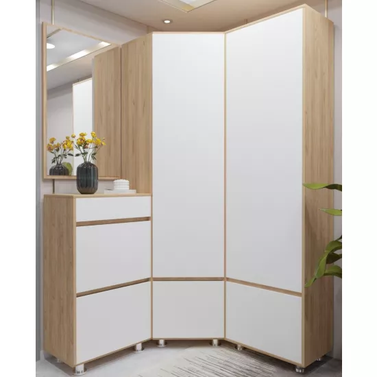 Antreu Arta Mobilei Krafti 5.3.4 AM80 (130x130 cm), Sonoma/White