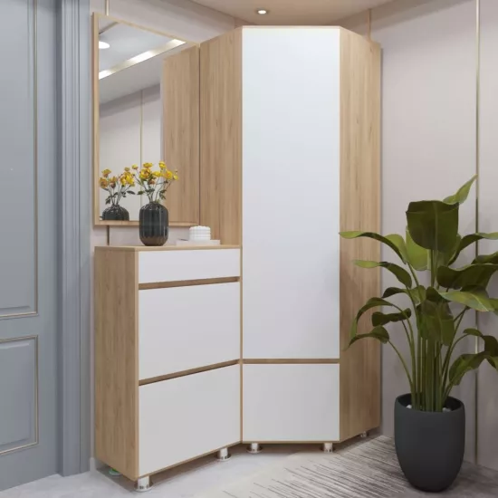 Antreu Arta Mobilei Krafti 5.3 AM83 (130x70 cm), Sonoma/White