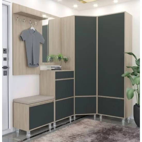 Antreu Arta Mobilei Urban 2.5.3.4 AM84 (190x130 cm), Sonoma/Grafit