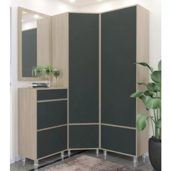 Прихожая Arta Mobilei Urban 5.3.4 AM89 (130x130 см), Sonoma/Grafit