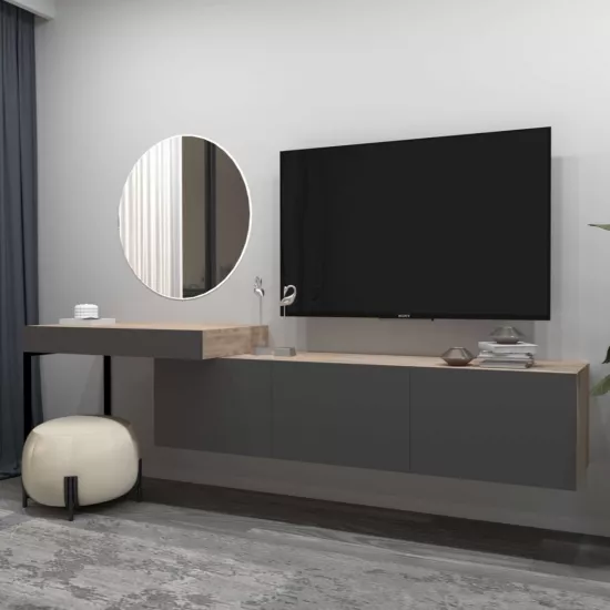 Living Arta Mobilei G02 AM113 (270 cm), Sonoma/Gray