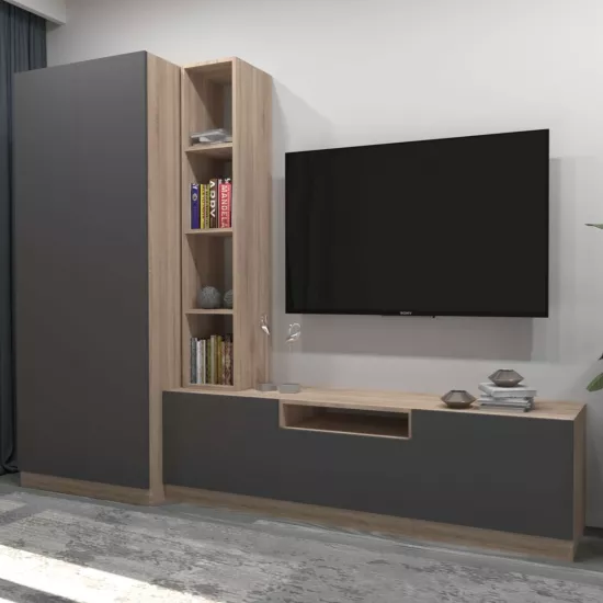 Living Arta Mobilei G03 AM114 (260 cm), Sonoma/Gray