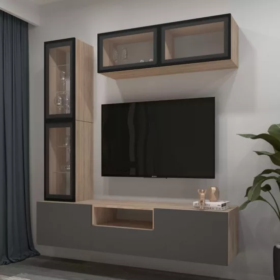 Living Arta Mobilei G05 AM116 (180 cm), Sonoma/Gray