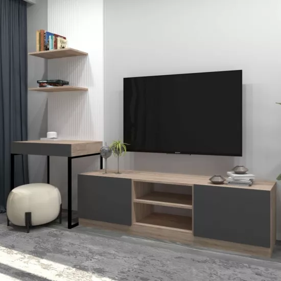 Living Arta Mobilei G06 AM117 (260 cm), Sonoma/Gray