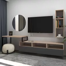 Гостиная Arta Mobilei G09 AM120 (250 см), Sonoma/Gray