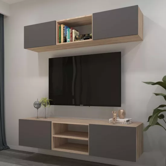 Living Arta Mobilei G10 AM121 (180 cm), Sonoma/Gray