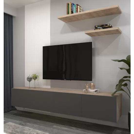 Living Arta Mobilei G11 AM122 (240 cm), Sonoma/Gray