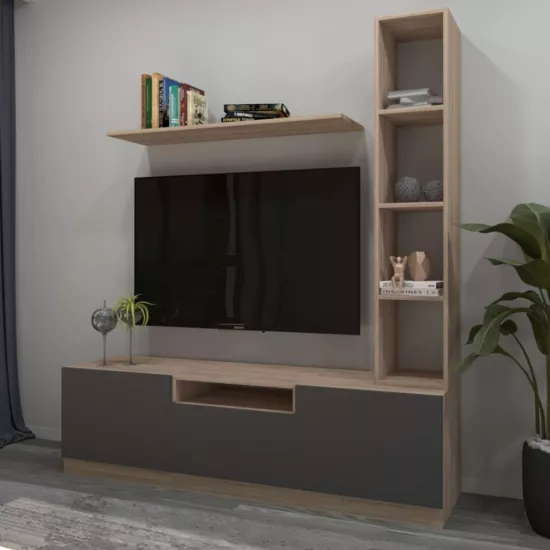 Living Arta Mobilei G13 AM124 (180 cm), Sonoma/Gray