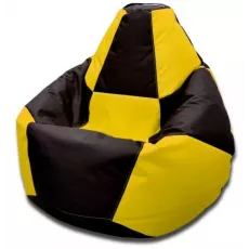 Fotoliu tip sac BeanBag Chess Oxford 600D L BM5960, Galben/Negru Fotoliu tip sac BeanBag Chess Oxford 600D L BM5960, Galben/Negru