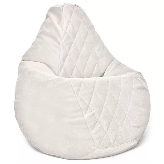 Кресло мешок BeanBag Maserrati Romb L BM6120, Белый