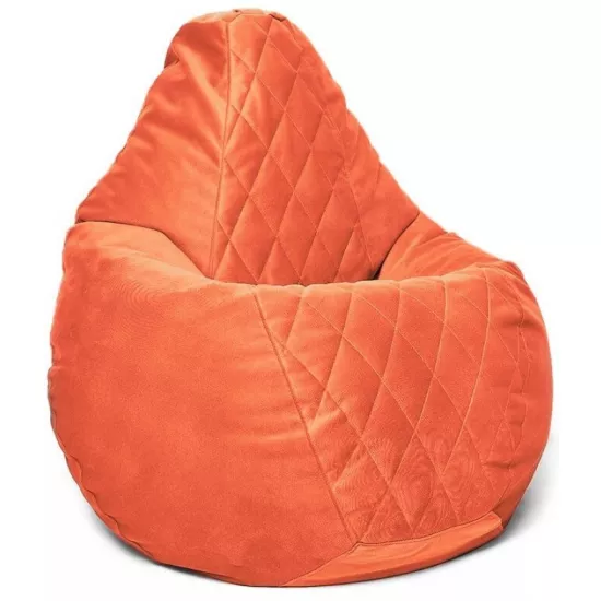 Fotoliu tip sac BeanBag Maserrati Romb L BM6131, Orange