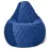 Fotoliu tip sac BeanBag Maserrati Romb L BM6133, Blue