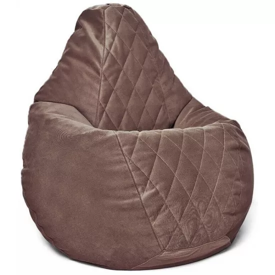 Fotoliu tip sac BeanBag Maserrati Romb XL BM6140, Maro