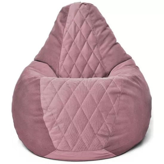 Fotoliu tip sac BeanBag Maserrati Romb XL BM6135, Pudra