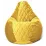 Fotoliu tip sac BeanBag Maserrati Romb XL BM6138, galben