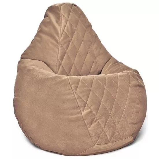 Fotoliu tip sac BeanBag Maserrati Romb XXL BM6155, Cafea