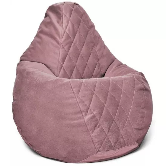 Fotoliu tip sac BeanBag Maserrati Romb XXL BM6149, Pudra