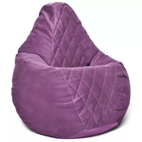 Fotoliu tip sac BeanBag Maserrati Romb XXL BM6160, Liliac