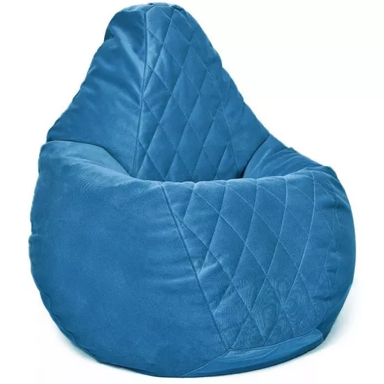 Кресло мешок BeanBag Maserrati Romb XXL BM6151, Голубой
