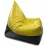 Кресло мешок BeanBag Max Пирамида XL BM5801, Жёлтый/Черный