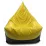 Кресло мешок BeanBag Max Пирамида XL BM5801, Жёлтый/Черный
