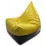Кресло мешок BeanBag Max Пирамида XL BM5801, Жёлтый/Черный