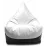 Кресло мешок BeanBag Max Пирамида XL BM5802, Белый/Черный