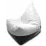 Кресло мешок BeanBag Max Пирамида XL BM5802, Белый/Черный