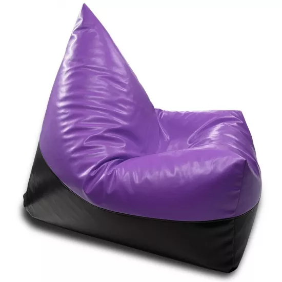 Fotoliu tip sac BeanBag Max Piramida XL BM5803, violet/negru