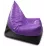 Fotoliu tip sac BeanBag Max Piramida XL BM5803, violet/negru