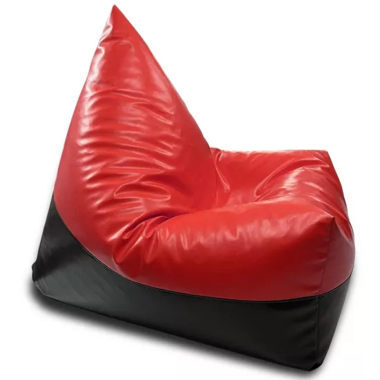 Fotoliu tip sac BeanBag Max Piramida XL BM5804, Roșu/Negru